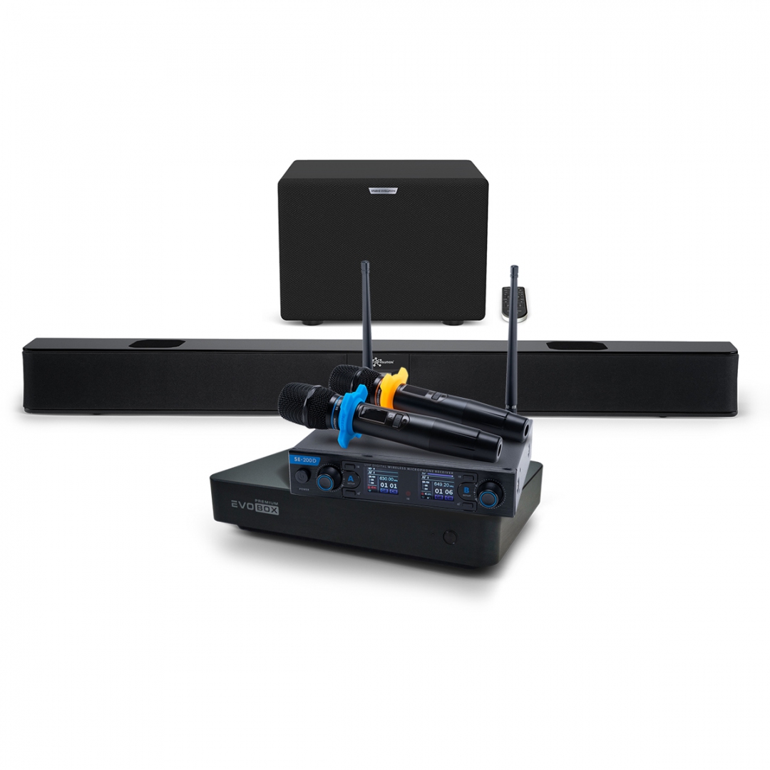 Hi-End караоке-система EVOBOX Premium + EvoSoundBar (саундбар с караоке) в Зеленограде