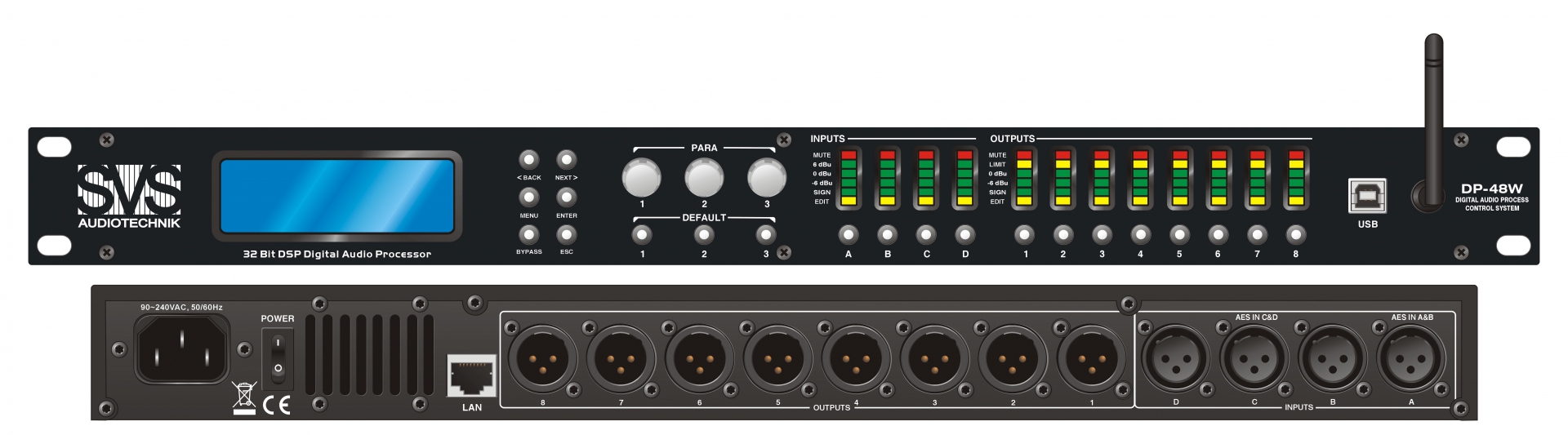 SVS Audiotechnik DP-48W Цифровой процессор: 4 входа 8 выходов в Зеленограде