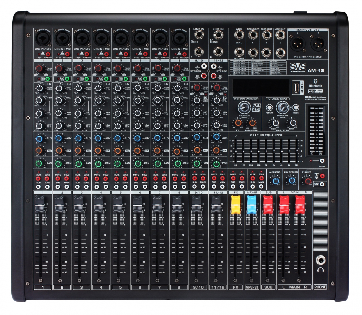 SVS Audiotechnik mixers AM-12 Микшерный пульт аналоговый, 12-канальный в Зеленограде